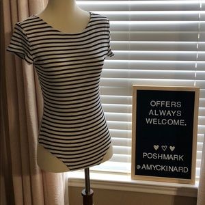 Safe & Sage Striped Bodysuit